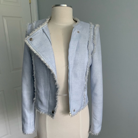 Lucy Paris Jackets & Blazers - Lucy Paris Blue Cropped Blazer